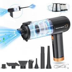 Ofottofo Handstaubsauger Akku Kabellos, 15000PA Mini Auto Staubsauger Stark, Leichter handsauger 2 in 1 Tragbarer USB Aufladbarer staubgebläse für Tierhaare, Haus, Tastatur, Büro-Reinigung