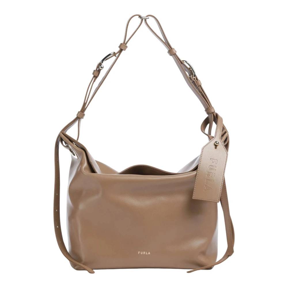 Furla Ginevra M Skuldertaske - Tasker - Dame - Brun - ONE SIZE - Uld