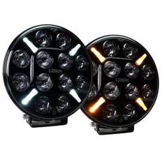 Castor7+ LED Extraljus 60W med Gul-orange / Vitt Positionsljus (E-märkt, Driving Beam)