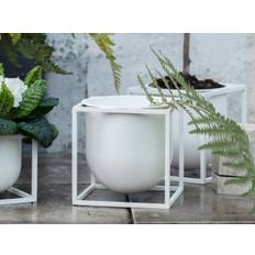 Audo Copenhagen Kubus Flowerpot 14 (hvid metal)