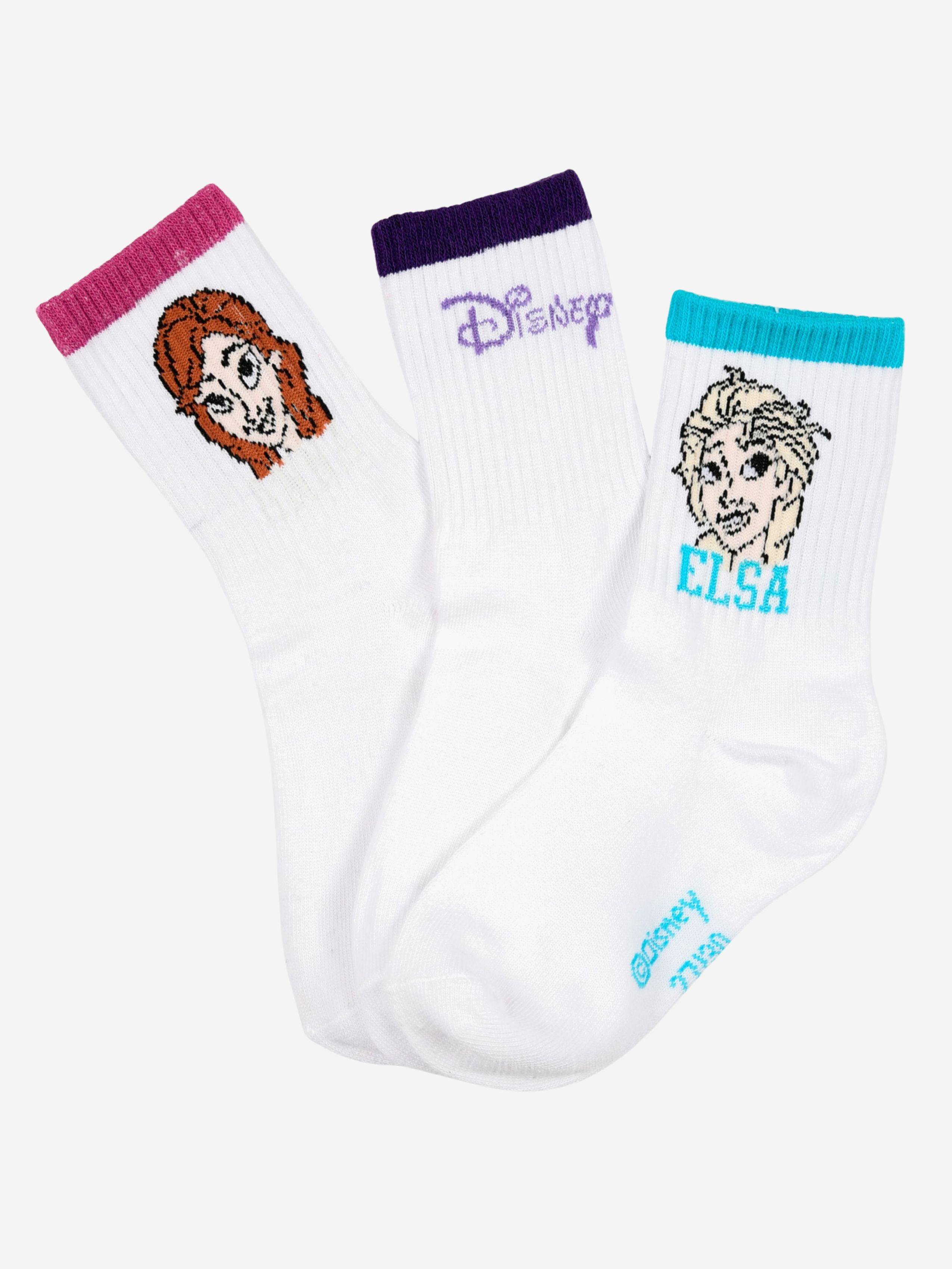 Disney Frozen Strumpor 3-Pack, Flerfärgad, 27-30