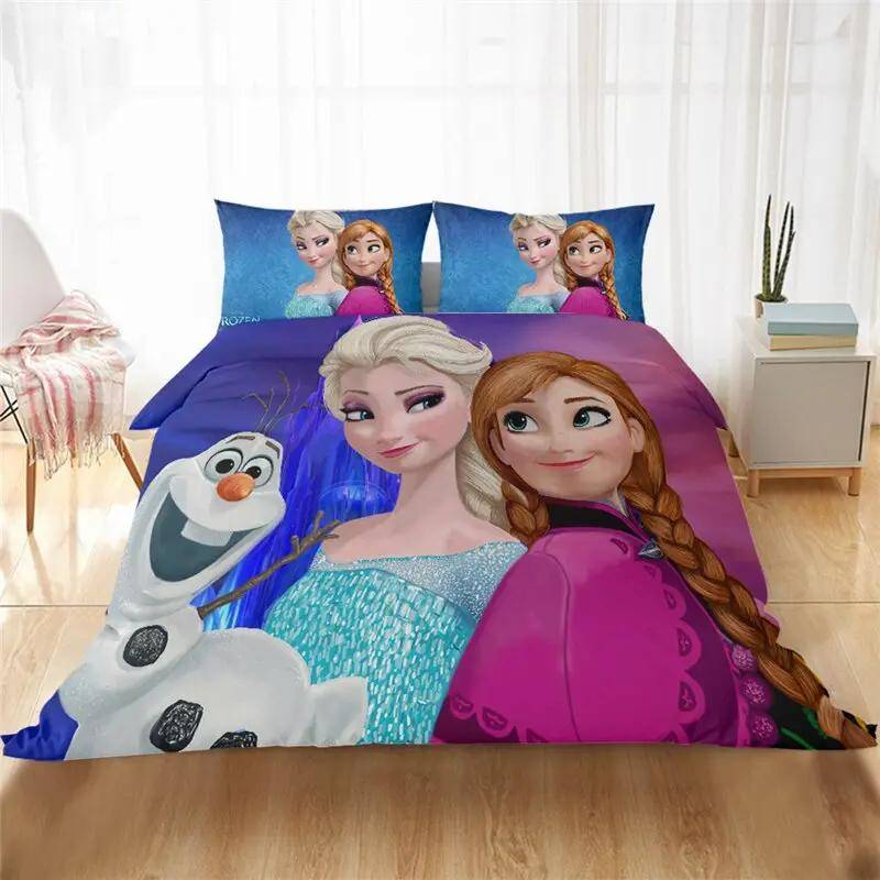 Påslakan Anna Elsa och Olaf, 220 x 260 cm