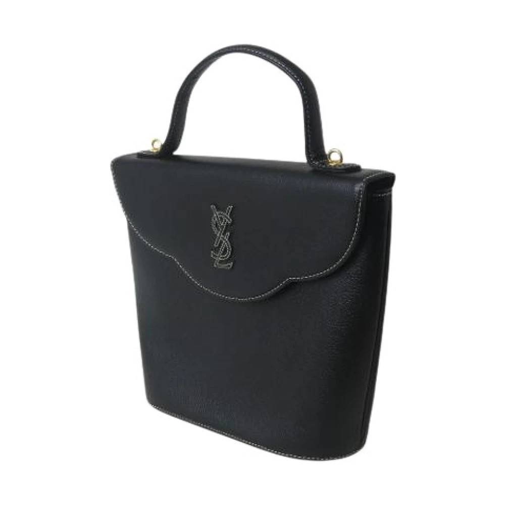 Yves Saint Laurent Vintage Pre-owned Vintage Håndtaske - Vintage - Dame - Sort - ONE SIZE - Læder