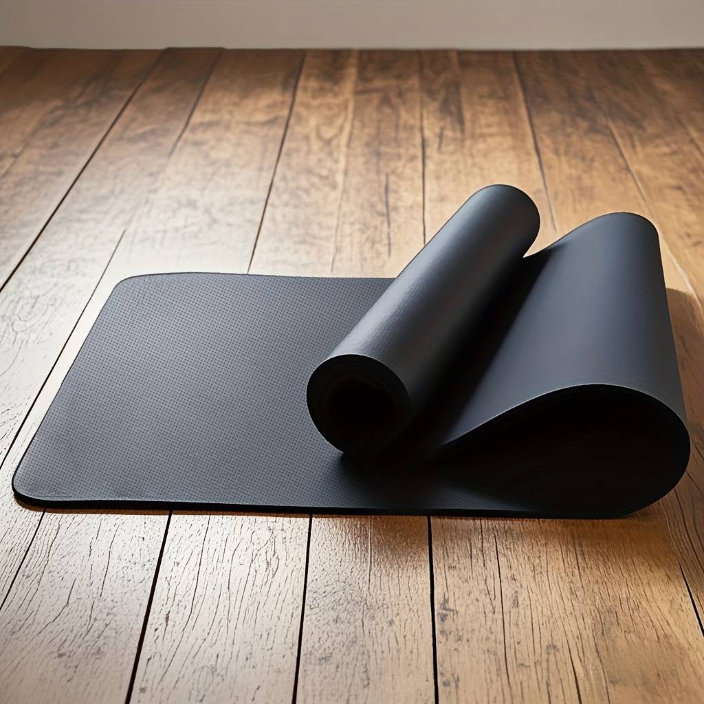 TEMU High-quality Sports Mat, Extra Thick And Non-slip Yoga Mat, Skin-friendly Exercise Mat Suitable For Fitness, Yoga, Gymnastics, Pilates, And Used At Home Or Outdoors