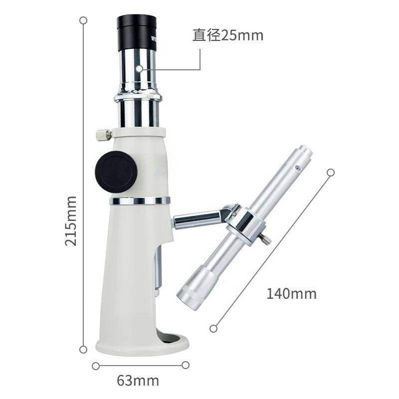 2009-100K 20/40/100X Scale Magnifier With Light Stand Microscope Measuring Loupe