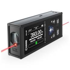 CIGMAN Laser Entfernungsmesser Bilateral, bis max. 120m (bis max. 60m auf jeder Richtung), Laser entfernungsmesser USB, wiederaufladbare Batterie, Digitale Wasserwage, magnetische Rückseite, CD-60
