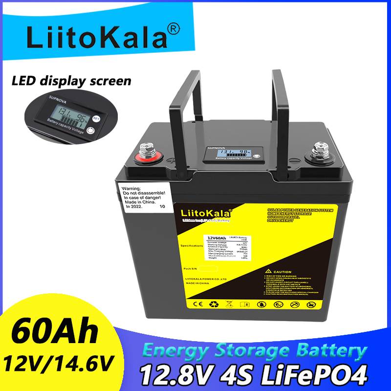 LiitoKala 12V 90Ah 100Ah 12.8V120Ah/150Ah/200Ah/240Ah/300Ah LiFePO4 Battery For RV Campers Golf Cart Off-Road Off-grid