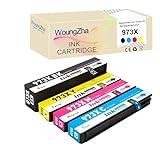 Woungzha Kompatibel ersättning för bläckpatron för HP 973X 973 XL 973XL för användning med PageWide Pro 477dw 577dw 452dw 477dn 452dn 577z 552dw P55250dw med chip (4 multipack)