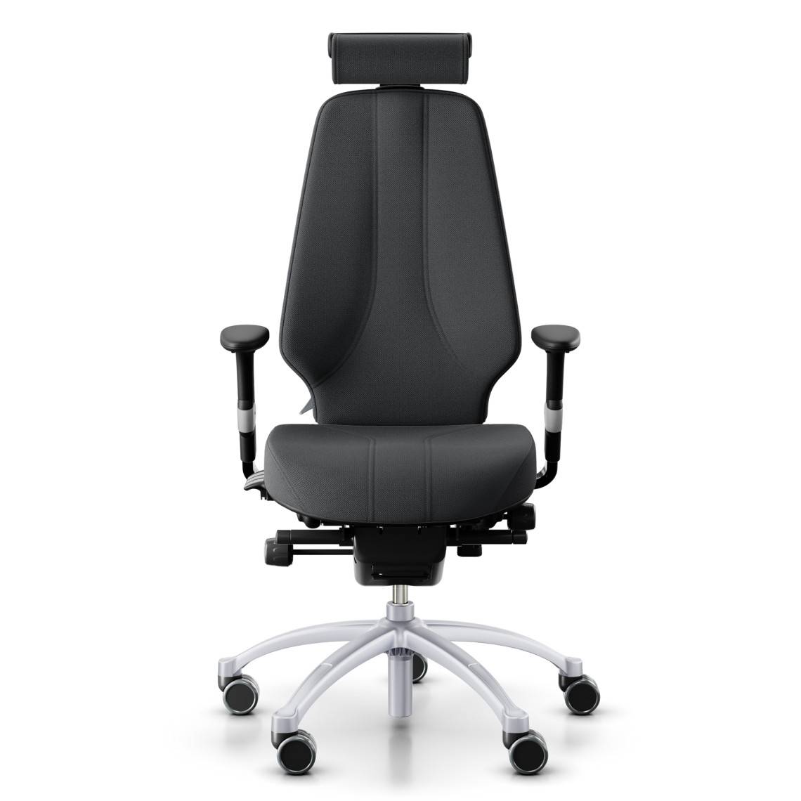 Kontorsstol RH Logic 400 Elite 24/7, Tyg Dark Grey (Select SC60134), Nackstöd Ja, Armstöd Ja, Fotkryss Silver