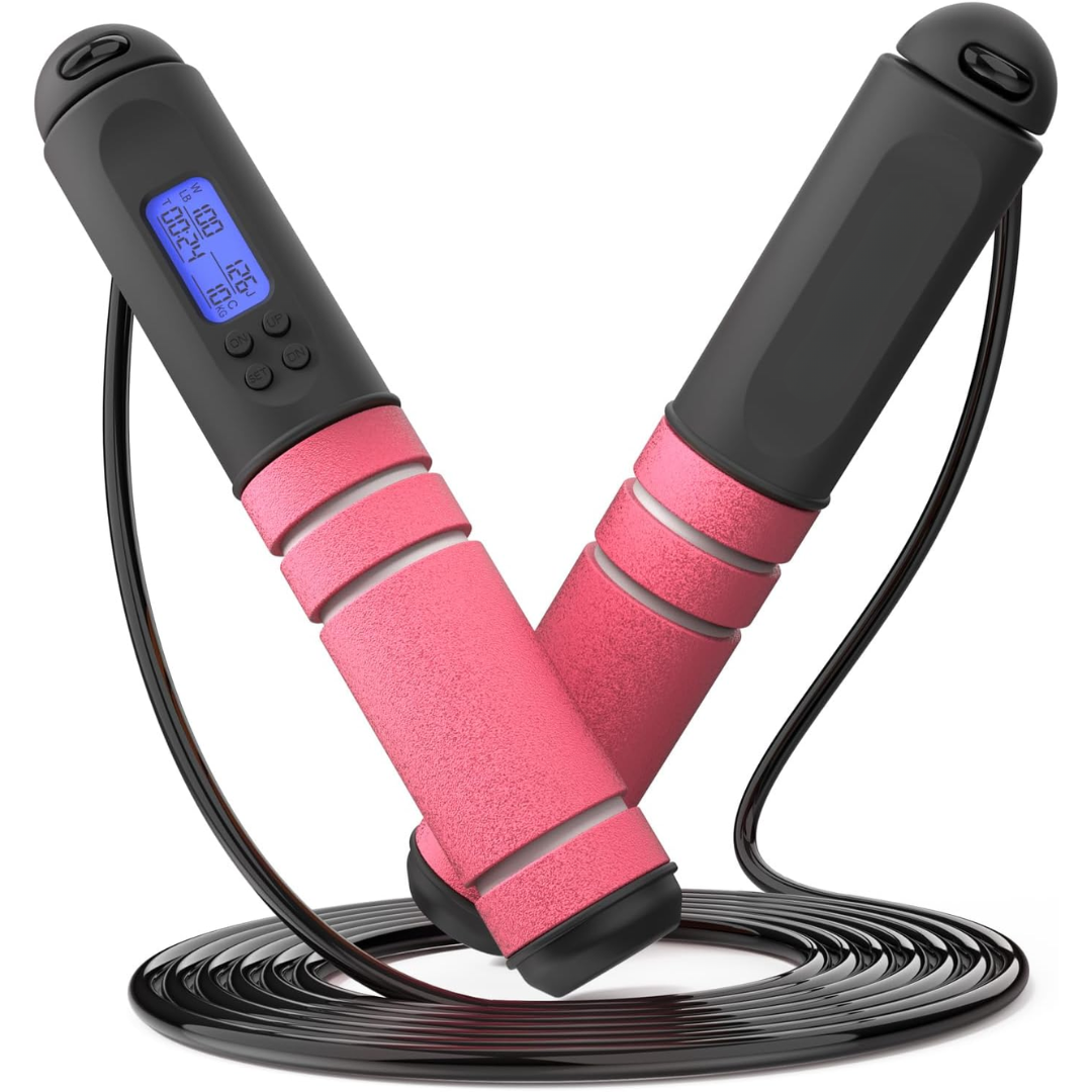 SpeedFit - Digitalt Hopprep med Kaloriräknare - Rosa