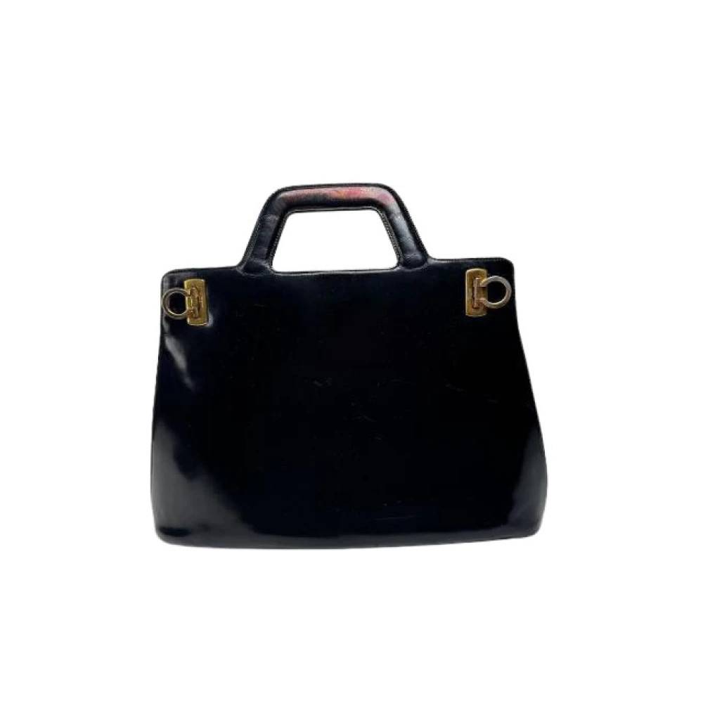 Salvatore Ferragamo Pre-owned Pre-owned Wanda Taske - Vintage - Dame - Sort - ONE SIZE - Uld