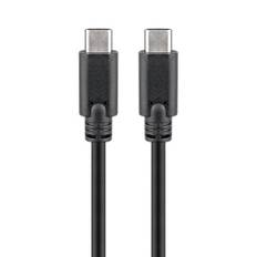 Goobay - USB-C 3.2 (Gen.1) kabel (USB-C / USB-C) (Han-Han) (Sort) - 1,0 m