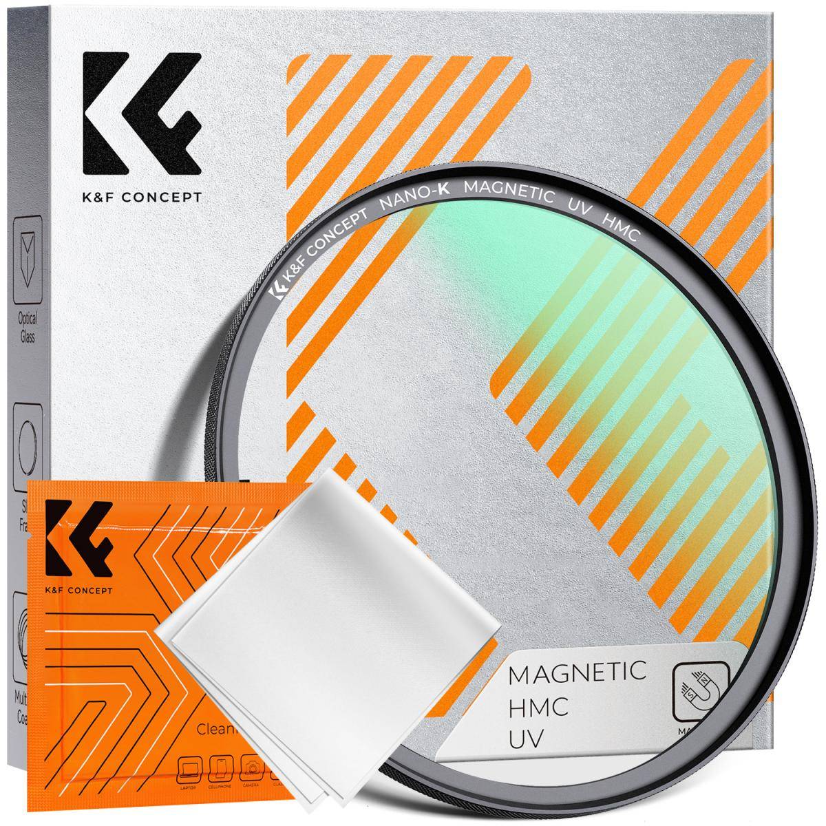 KENTFAITH 58mm Magnetic UV Filter Ultra Slim with Multi Coated Ultraviolet Protection Lens Filter with Cleaning Cloth Nano-K Series