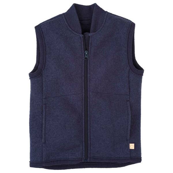 disana Kid's Milled Wool Vest Vest i merinould Børn størrelse 86/92 farve blå
