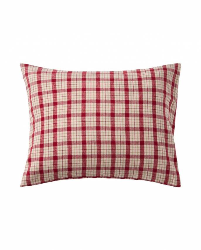 Lexington Checked Cotton Flannel pudebetræk Red/Beige