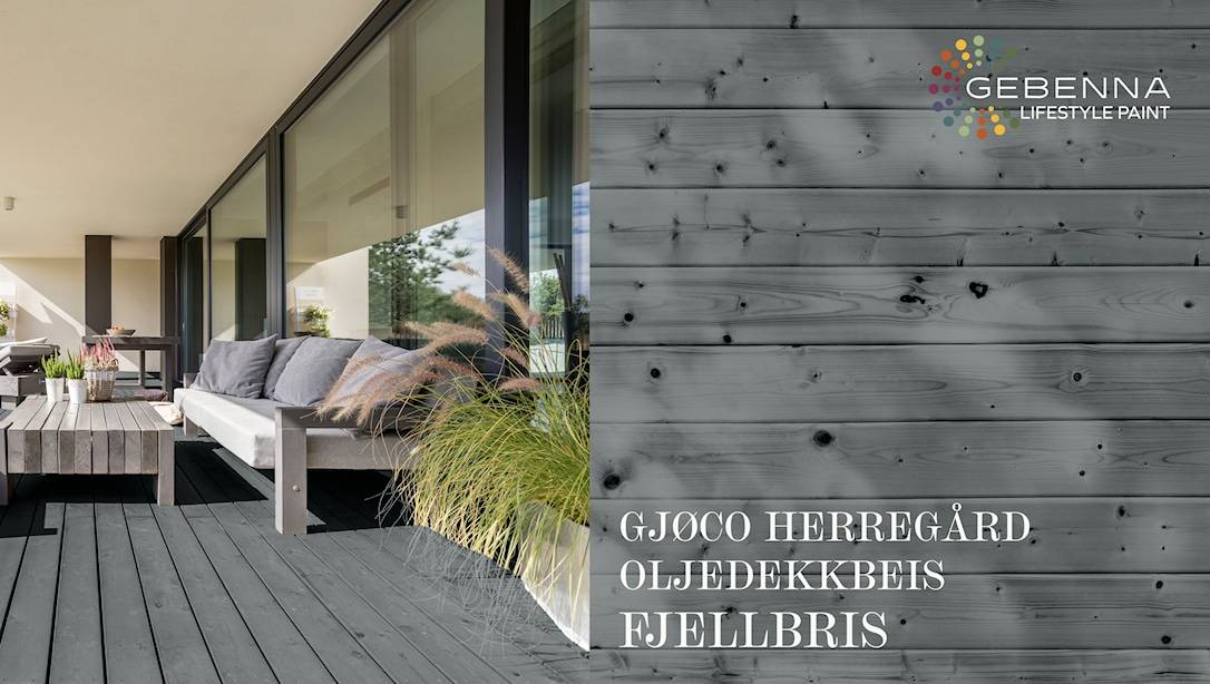 Gjøco Herregård Exclusive Oljedekkbeis: Oljetäcklasyr 6066 Fjellbris 2,7 liter