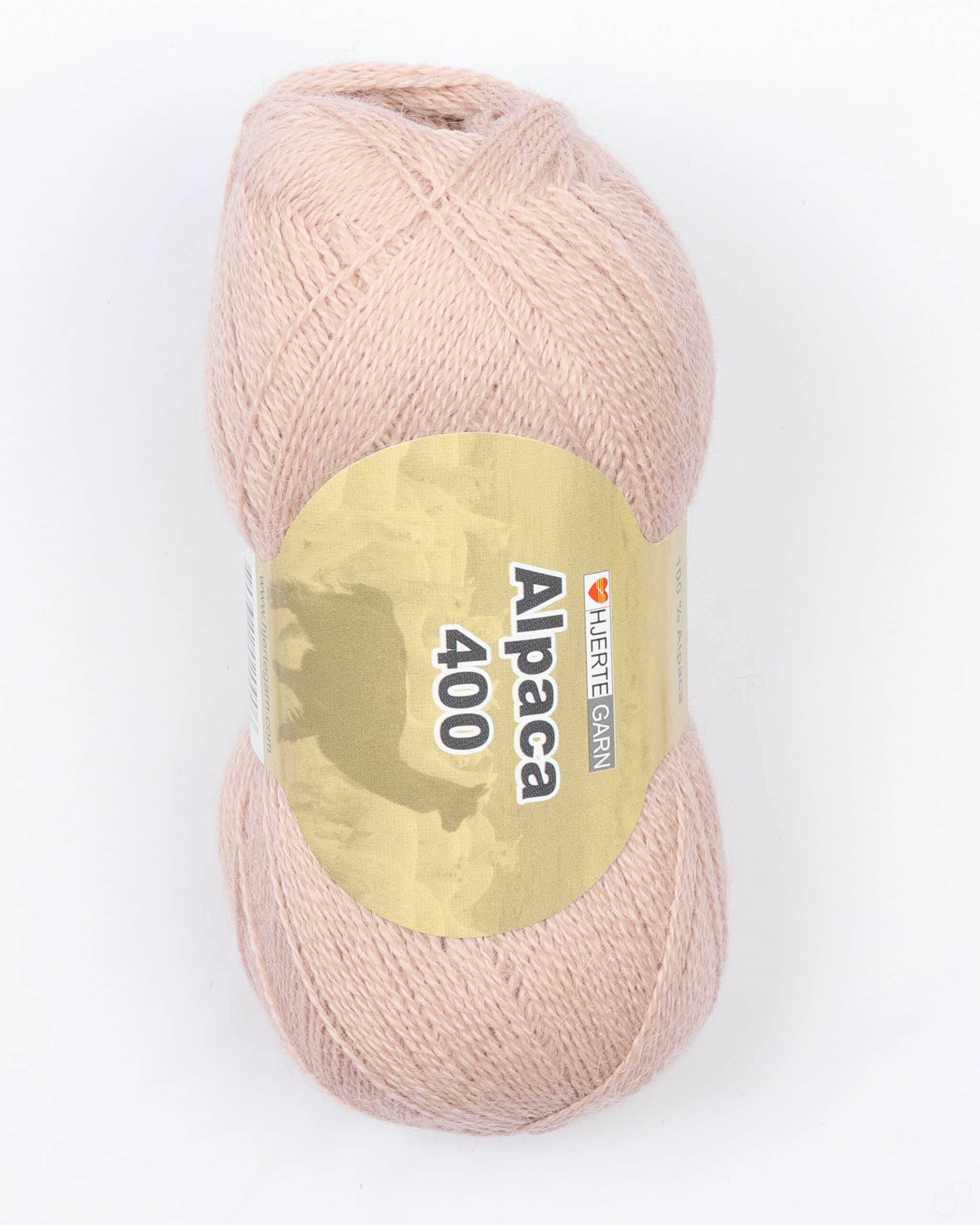 Alpaca 400 fra Hjertegarn i flere farver - 6995 Sart rosa - 100% Alpaka