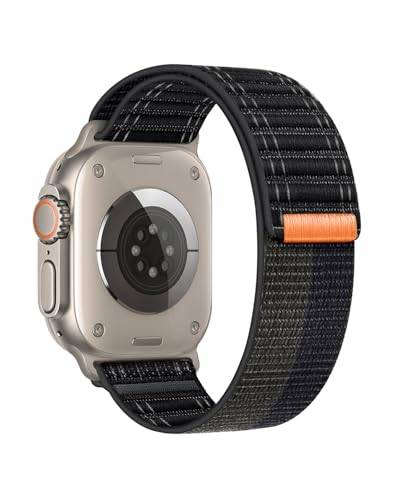 SimpleThings Sport Loop Nylonarmband för Apple Watch armband 49mm 46 mm 45mm 44mm 42mm 41mm 40mm 38mm, Justerbart Mjukt Sportarmband, kompatibelt med iWatch Ultra SE 11 10 9 8 7 6 5 4 3 2 1