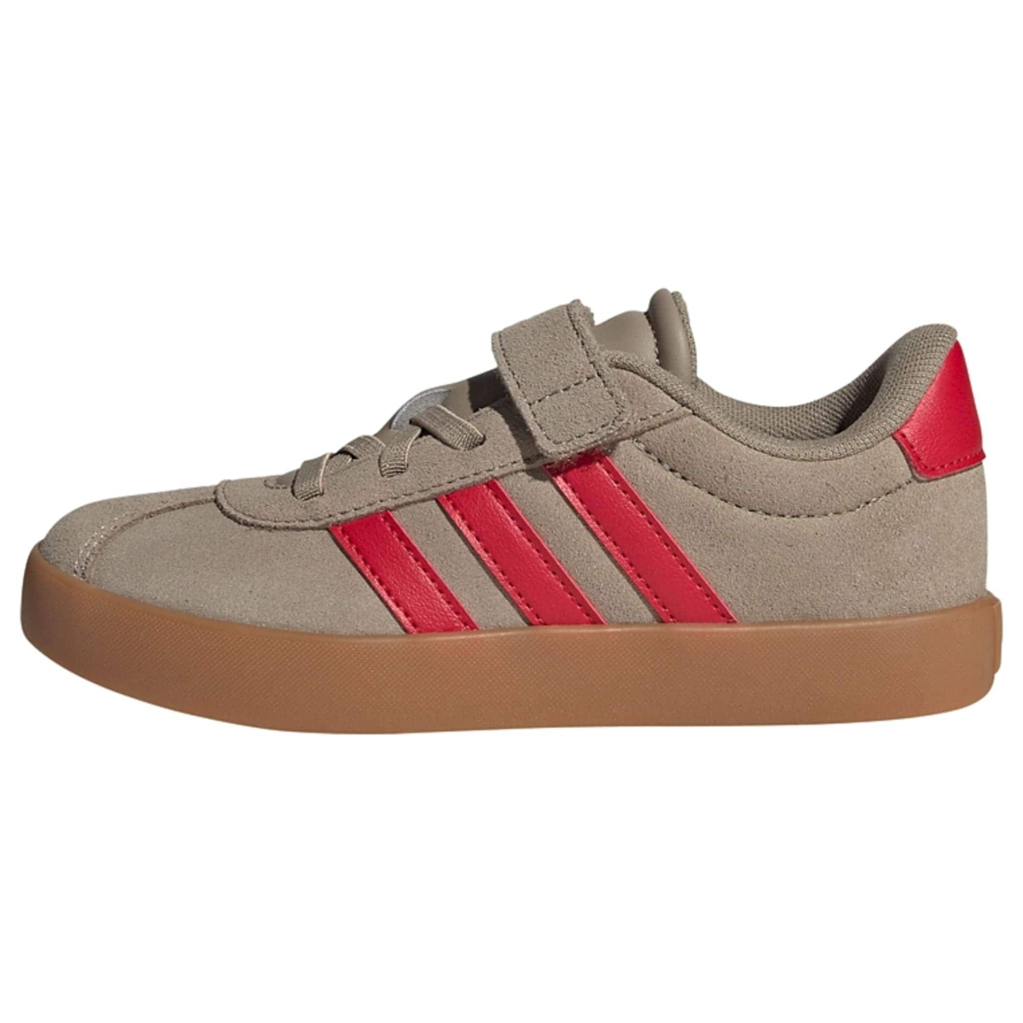 ADIDAS SPORTSWEAR Sportsko 'VL Court 3.0' mörkbeige / röd