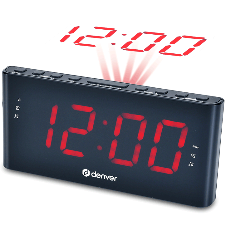 Denver Klockradio Projektion Dubbla alarm CPR-710