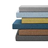 ZOCIS 5 cm tjock bänkkudde dyna för inomhus utomhus möbler 2 3 sittplatser trädgård lång bänkstolskudde uteplats gungkudde matta trä bänk sittdyna dyna, 200 x 40 x 5 cm, grå-2