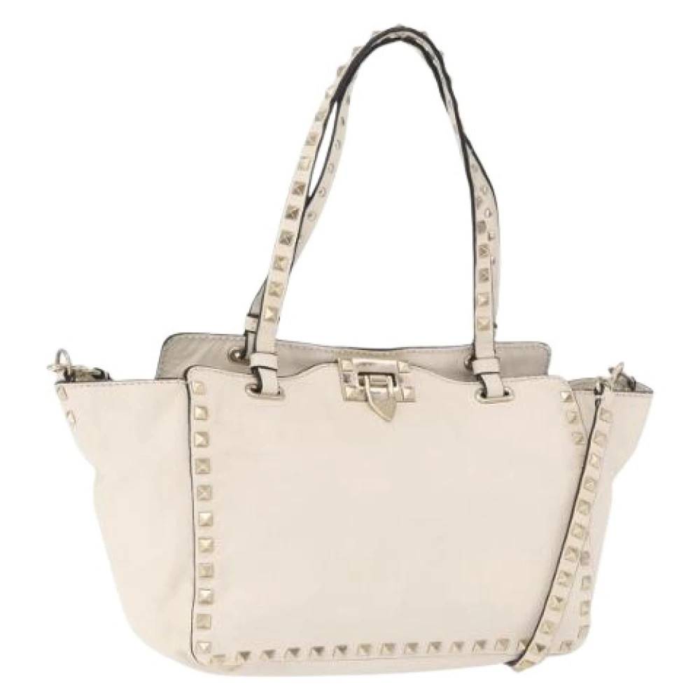 Valentino Vintage Pre-owned Vintage Tote Bag - Vintage - Dame - Hvid - ONE SIZE - Uld