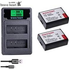 Bateria lp -e10 lpe 10 lp e10 batteripack + dubbel laddare för canon 1100d 1200d 1300d rebel t3 t5 kiss x50 x70 kameratillbehör - Laddare och 2 batterier