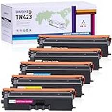 BAISINE Kompatibel med Brother TN-423 TN423 TN-423BK toner för Brother MFC-L8690CDW HL-L8260CDW HL-L8360CDW DCP-L8410CDW MFC-L8900CDW HL-L9310CDW MFC-L9570CDW MFC-L8610CDW (2svart/cyan/gul /magenta)