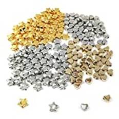 200 St HjäRtpäRlor PäRlor Craft Spacer Beads Star Shape Beads Handgjorda Craft Beads LöSa PäRlor Spacer Blandade Spacer Beads FöR GöR-Det-SjäLv Smycken Och Annat Hantverk