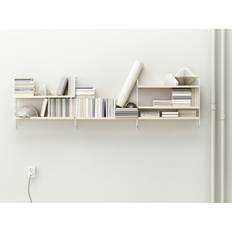 String Hyldesystem No 2 t / Ask - Hyldekombinationer Mdf Hvid - String2
