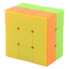 Z Cube Four-Color 2x3x3 Cube Stickerless – Flat Layered Cuboid - Professorterning