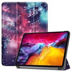 Mönsterutskrift Tri-fold Stand PU Läder Tablet Cover Smart Fodral med pennfack för Apple iPad Pro  (2021)