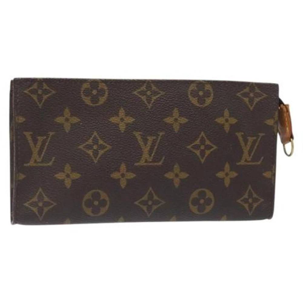 Louis Vuitton Vintage Pre-owned Vintage Monogram Accessory Pouch - Vintage - Dame - Brun - ONE SIZE - Læder