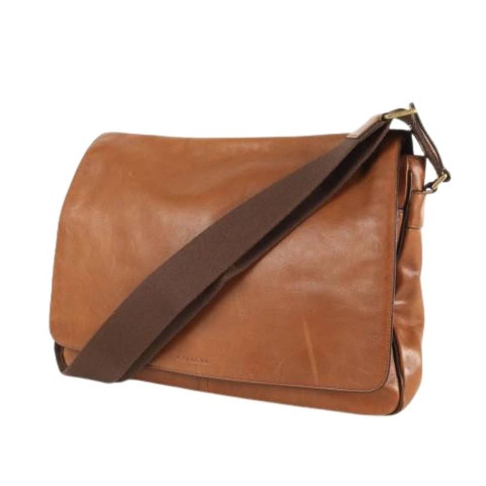 Coach Pre-owned Pre-owned Skuldertaske - Vintage - Herre - Brun - ONE SIZE - Uld