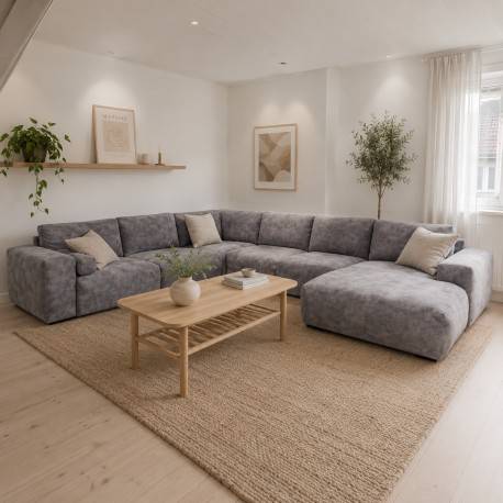 Hjort Knudsen Aarhus U-sofa højrevendt