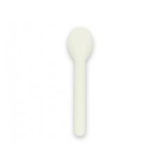 Spiseske Verive 157mm hårdt papir kraftig bionedbrydelig glat overflade hvid,50 ps x 100 stk/krt
