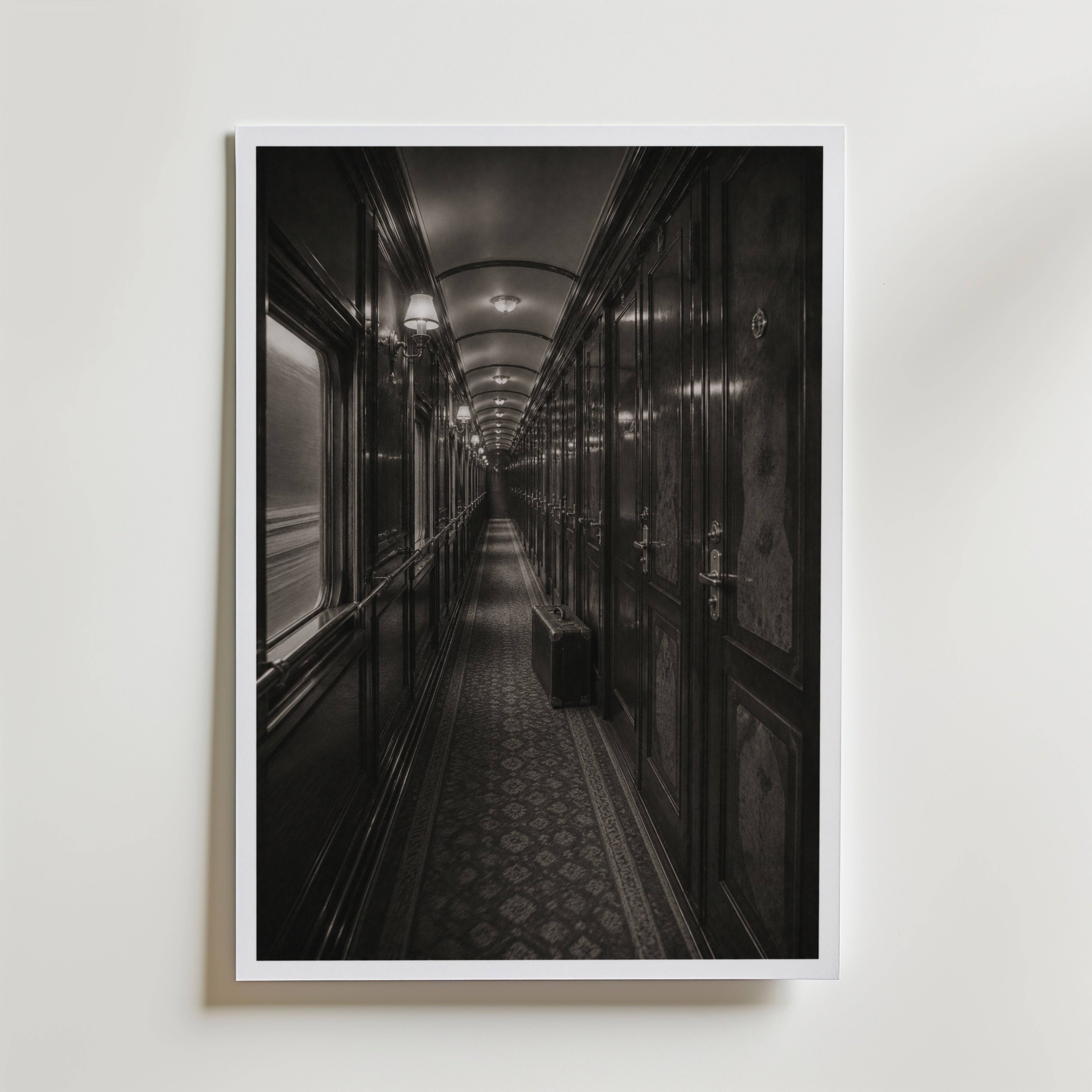 Orient Express Corridor Poster - Premium Canvas 70x100 cm