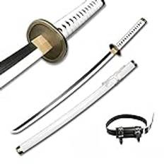 Roronoa Zoro Svärd For One Piece Anime Cosplay Blade Svärd，Handgjord Halloween Prop Trämodell Svärd Ninja Vapen Svärdleksak För Barn (storlek: 104cm/40.9in)(+belt, Ichimonji)