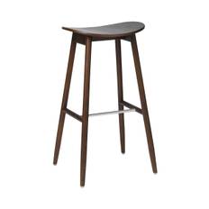 Icha Stool IC-03 - Walnut Stained Beech