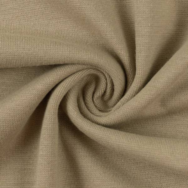 Ensfarvet rib - 674 kamel - 95% Bomuld, 5% Elastan
