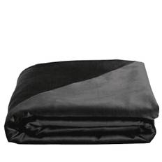 Au Maison Velvet Silk sengetæppe - 265x265 - charcoal