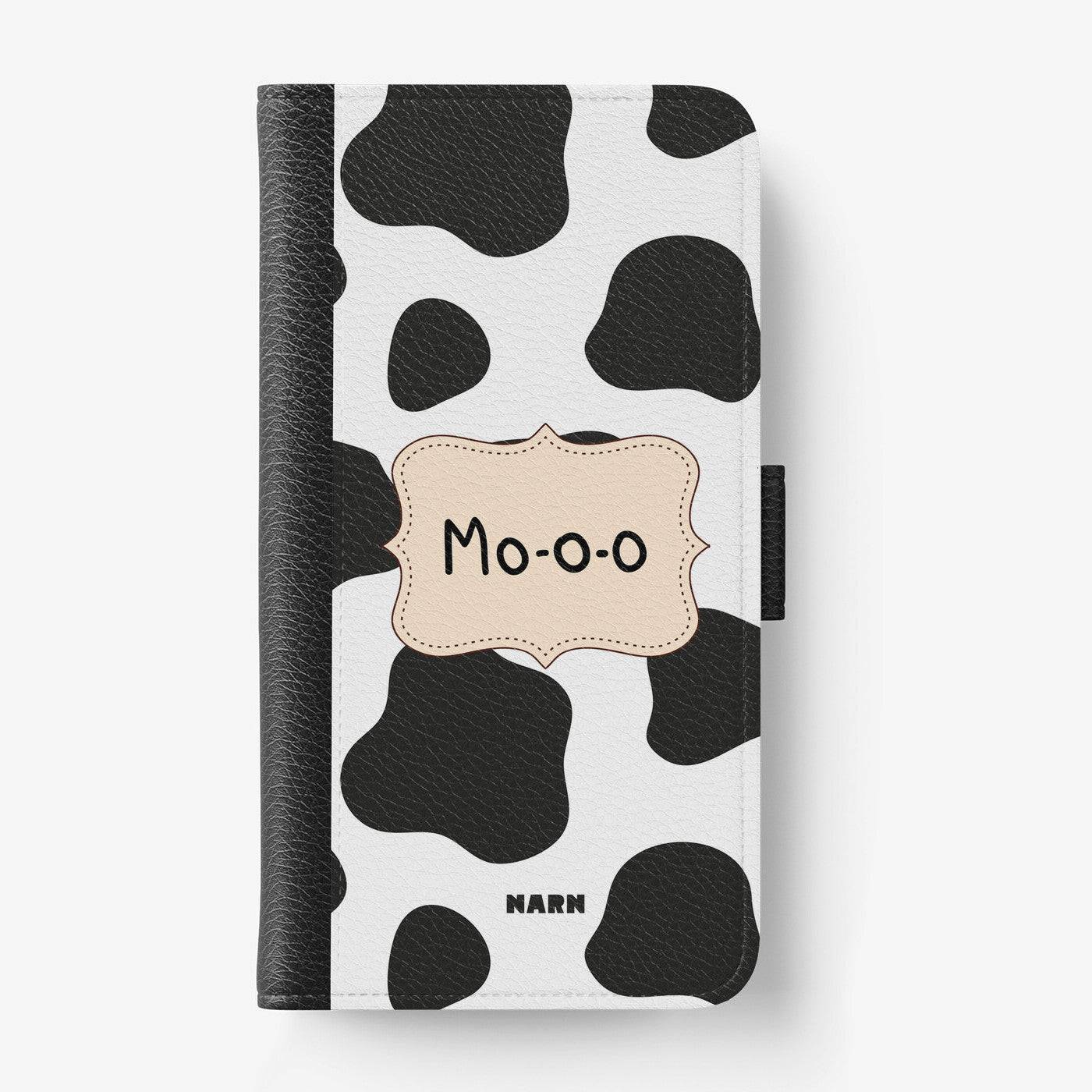 Plånboksfodral Samsung Galaxy S25 Ultra – Mo-o-o – Black & White – Med Kortfack | NARN
