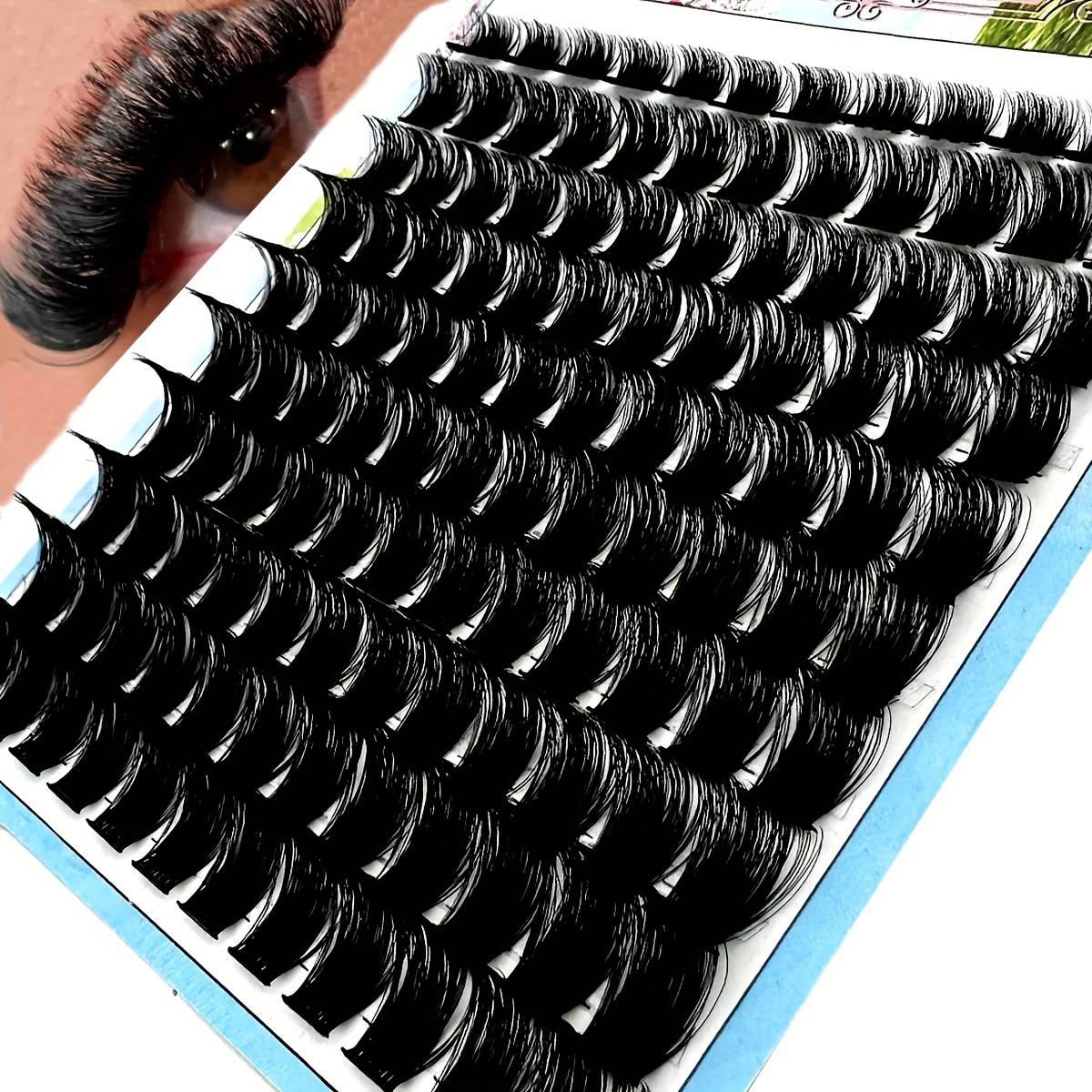 TEMU New 150d Fluffy Mink Eyelash 10 Natural 8mm-16mm Mixed Eyelash 3d Russian Personal Eyelash Makeup Tool