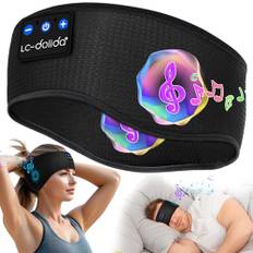 LC-dolida Bluetooth V5.4 sömnhörlurar, trådlösa hörlurar, 15 timmars uppspelning, lätt sömnpannband med stereo HiFi