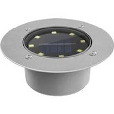 Solar led vattentätt begravt ljus utomhus trädgård golvlampa hem solar lampor _wk - Vit