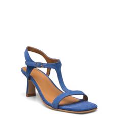 Sandals - Block Heels Sandal Med Hæl Blue ANGULUS