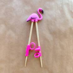Ätpinnar för barn - Flamingo