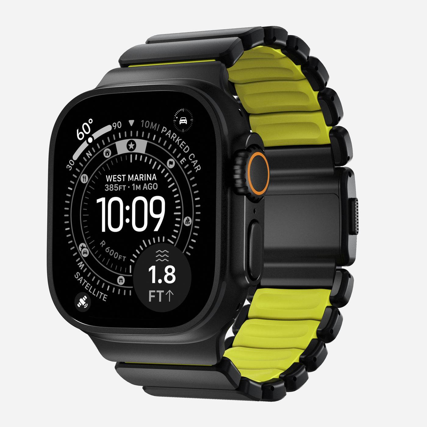 Nomad Stratos Band Apple Watch Series 11 46mm Svart Titanium - Volt