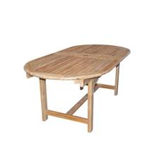 Admiral Havebord I Luksus Teak 100×200/250/300 – Ovalt