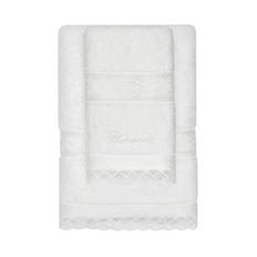 Blumarine, Home, unisex, ONE Size, Bomull, Vitt Hemtextil Handdukset